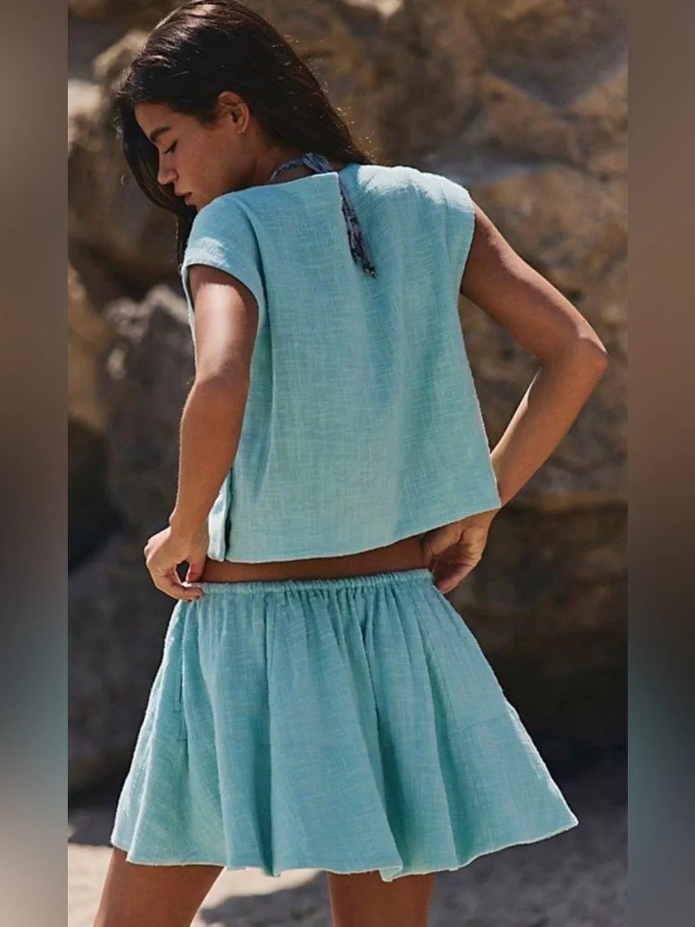 FREE PEOPLE Skye Mini Skirt Set